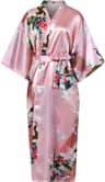 Satynowy szlafrok kimono